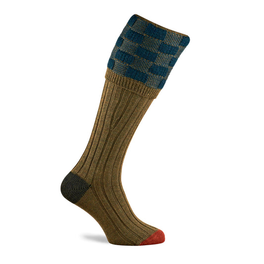 Pennine Dover Shooting Sock Old Sage / Indigo - The Sporting Lodge