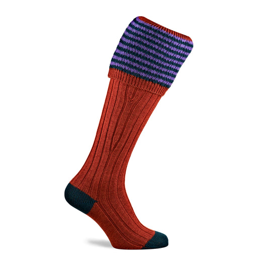 Pennine Lancaster Shooting Sock Maple - The Sporting Lodge