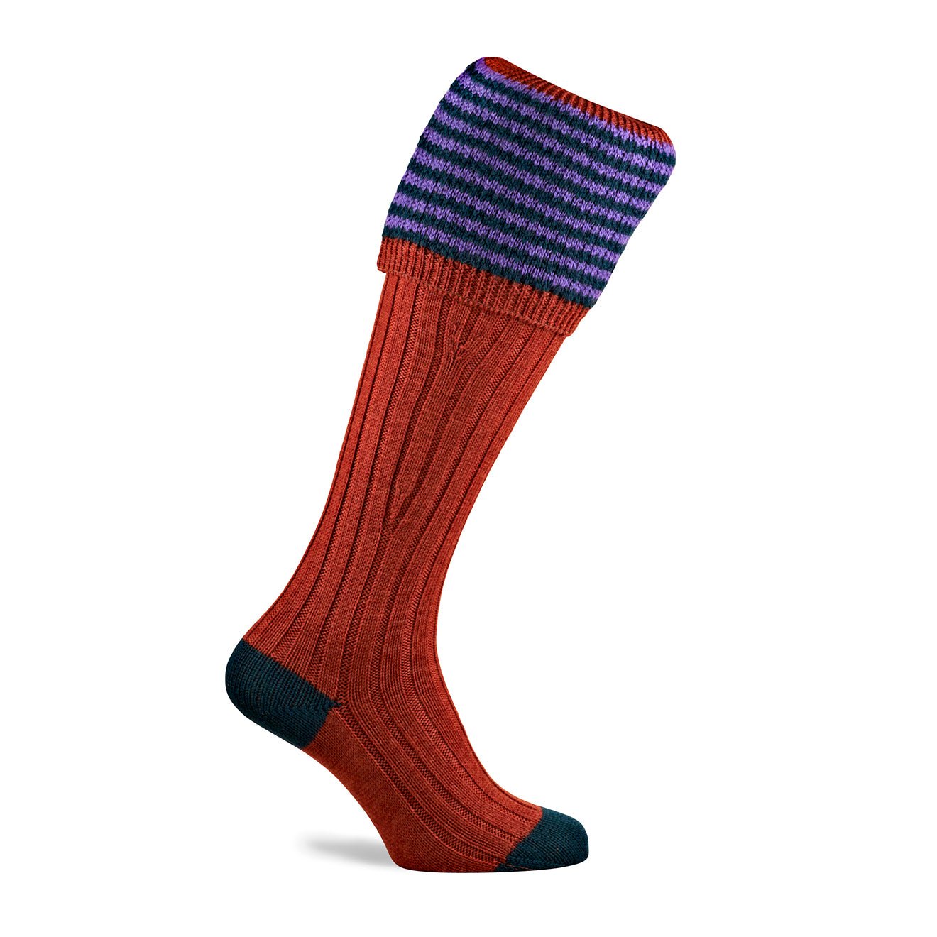 Pennine Lancaster Shooting Sock Maple - The Sporting Lodge