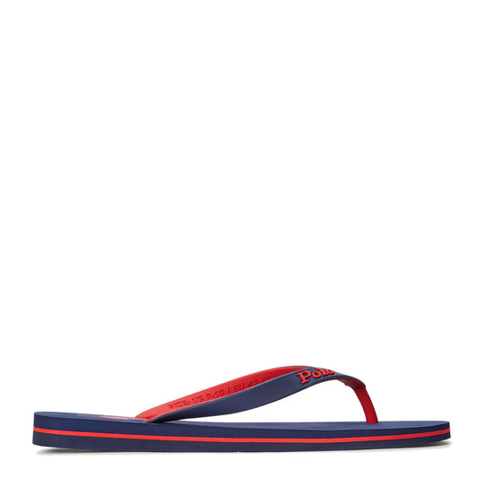 Polo Ralph Lauren Bolt Logo Flip-Flop Newport Navy / Red - The Sporting Lodge