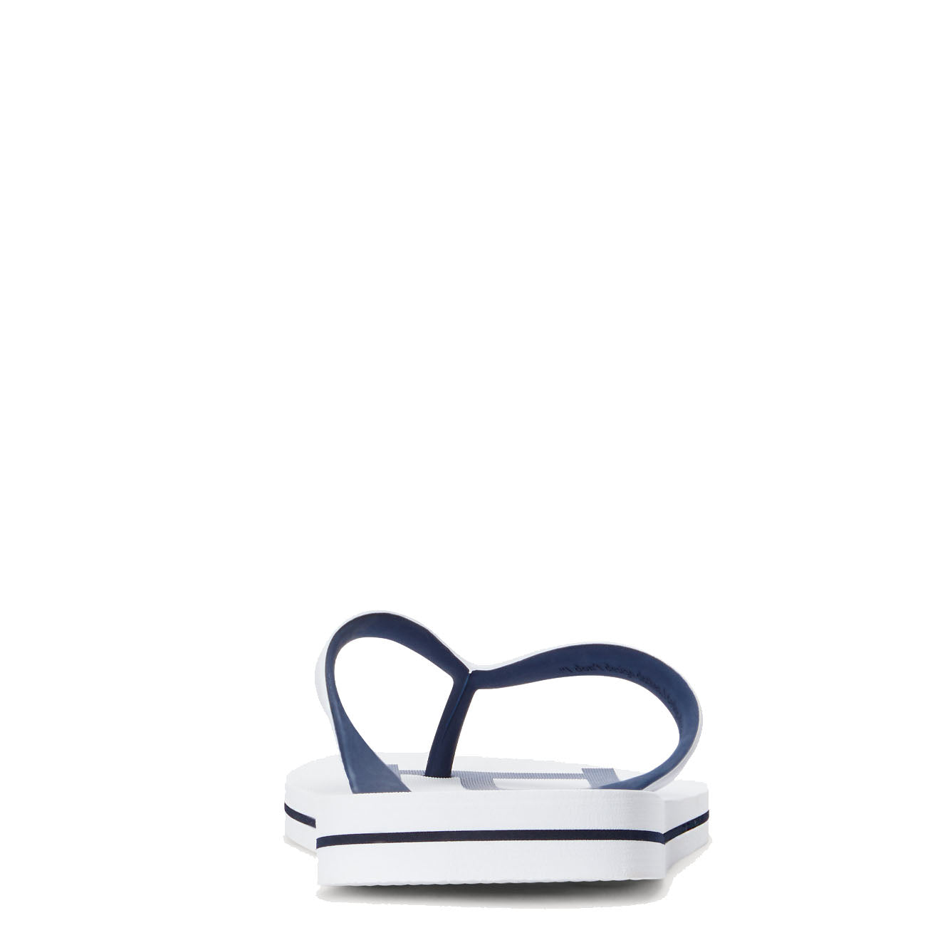 Polo Ralph Lauren Bolt Logo Flip-Flop White / Newport Navy - The Sporting Lodge