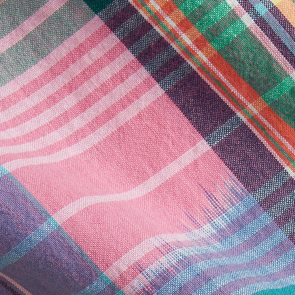 Polo Ralph Lauren Classic Fit Madras Camp Shirt Pink/Royal Multi - The Sporting Lodge