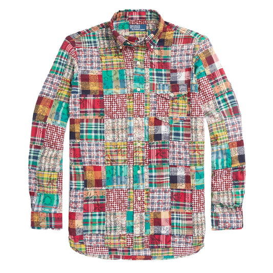Polo Ralph Lauren Classic Fit Patchwork Madras Shirt Preppy Patchwork - The Sporting Lodge