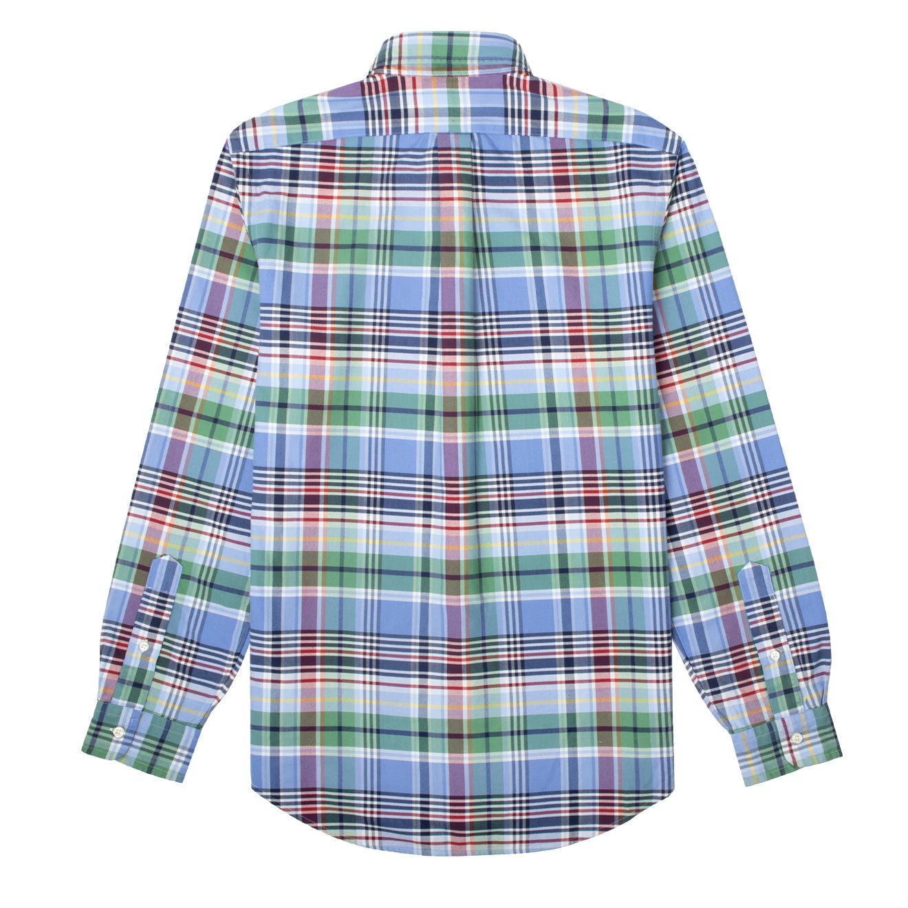 Polo Ralph Lauren Custom Fit Check L/S Shirt Blue / Green Multi - The Sporting Lodge