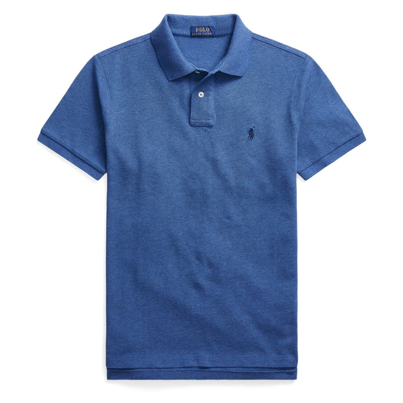 Polo Ralph Lauren Custom Slim Fit Classic Polo Royal Blue Heather - The Sporting Lodge