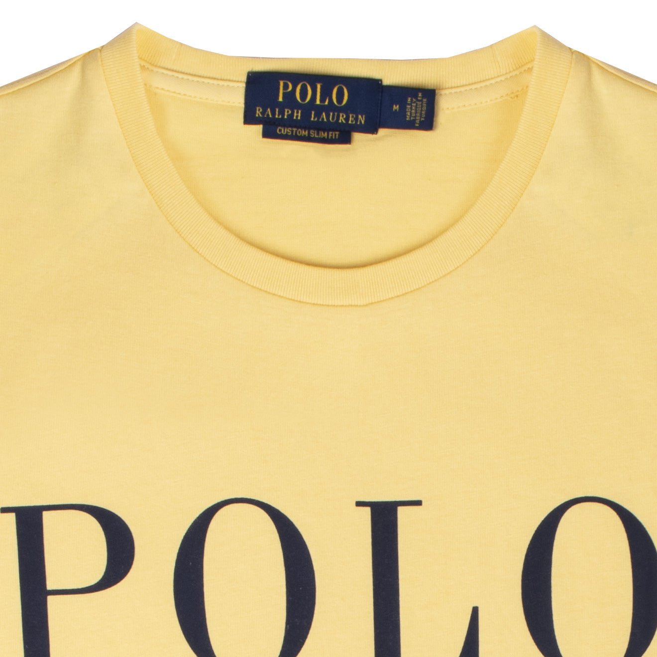 Polo Ralph Lauren Custom Slim Fit Logo Jersey T-Shirt Empire Yellow - The Sporting Lodge