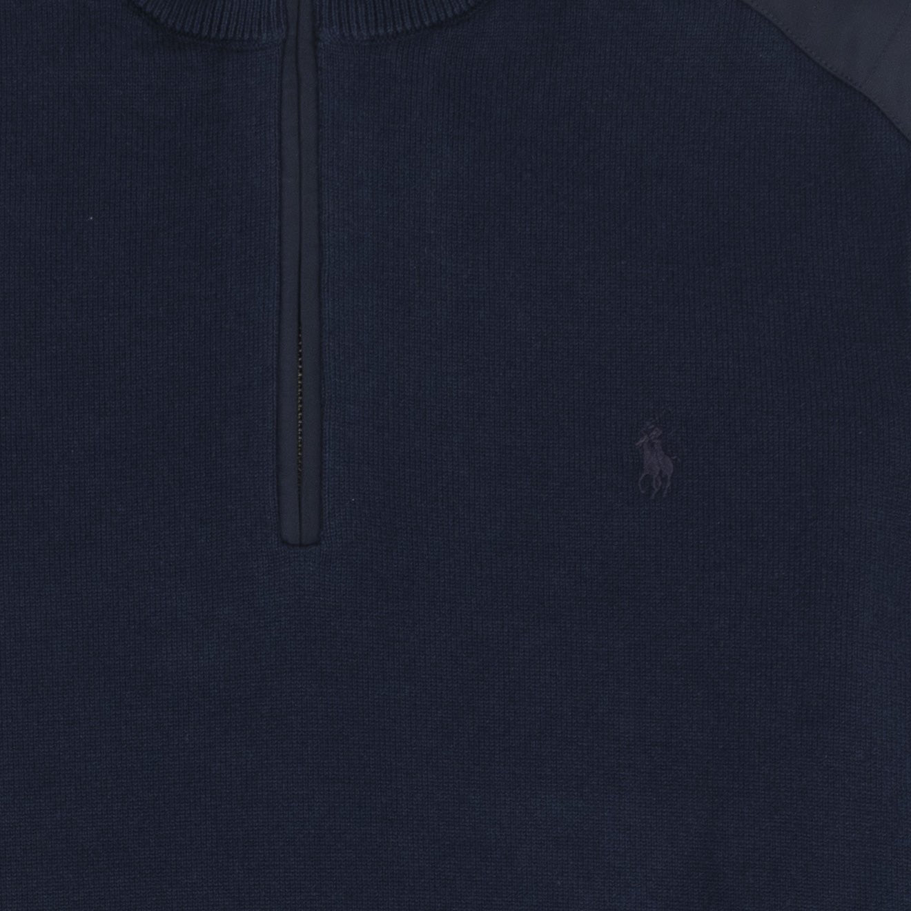 Polo Ralph Lauren Hybrid Half Zip Knit Piper Navy - The Sporting Lodge