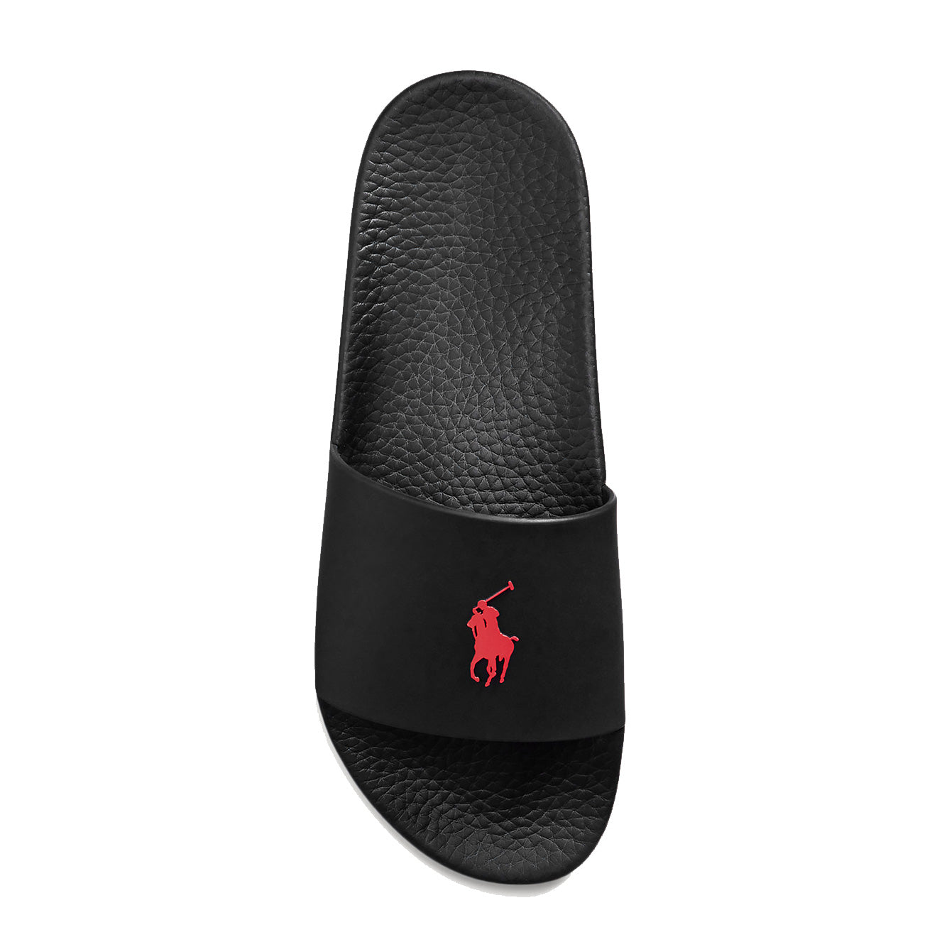 Polo Ralph Lauren Signature Pony Slide Black / Red Pp - The Sporting Lodge
