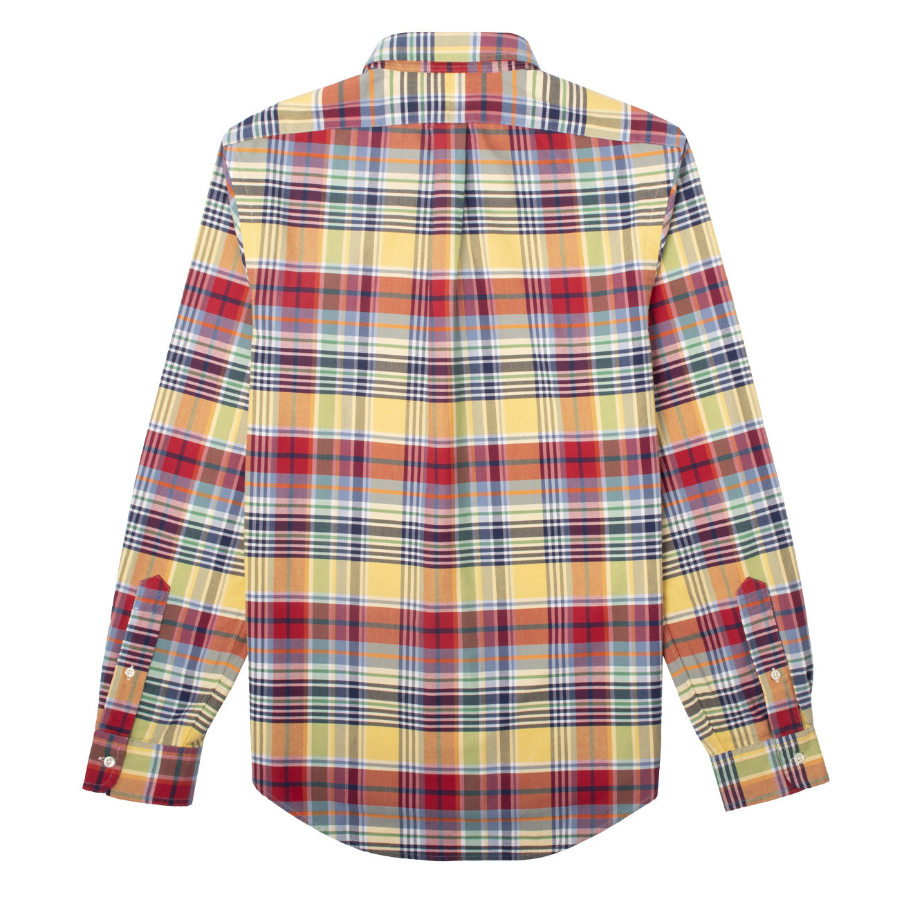 Polo Ralph Lauren Slim Fit L/S Check Shirt Yellow / Red Multi - The Sporting Lodge