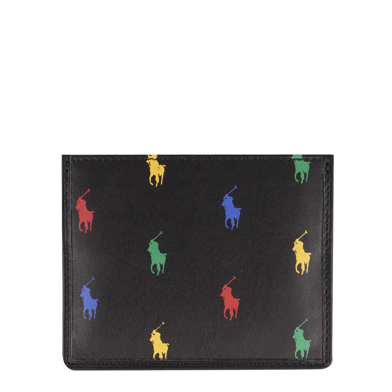 Polo Ralph Lauren Small Leather PP Card Case Black - The Sporting Lodge