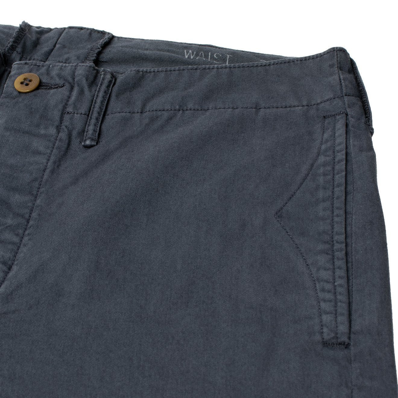 RRL by Ralph Lauren Officers Flat Front Chino Navy - The Sporting Lodge