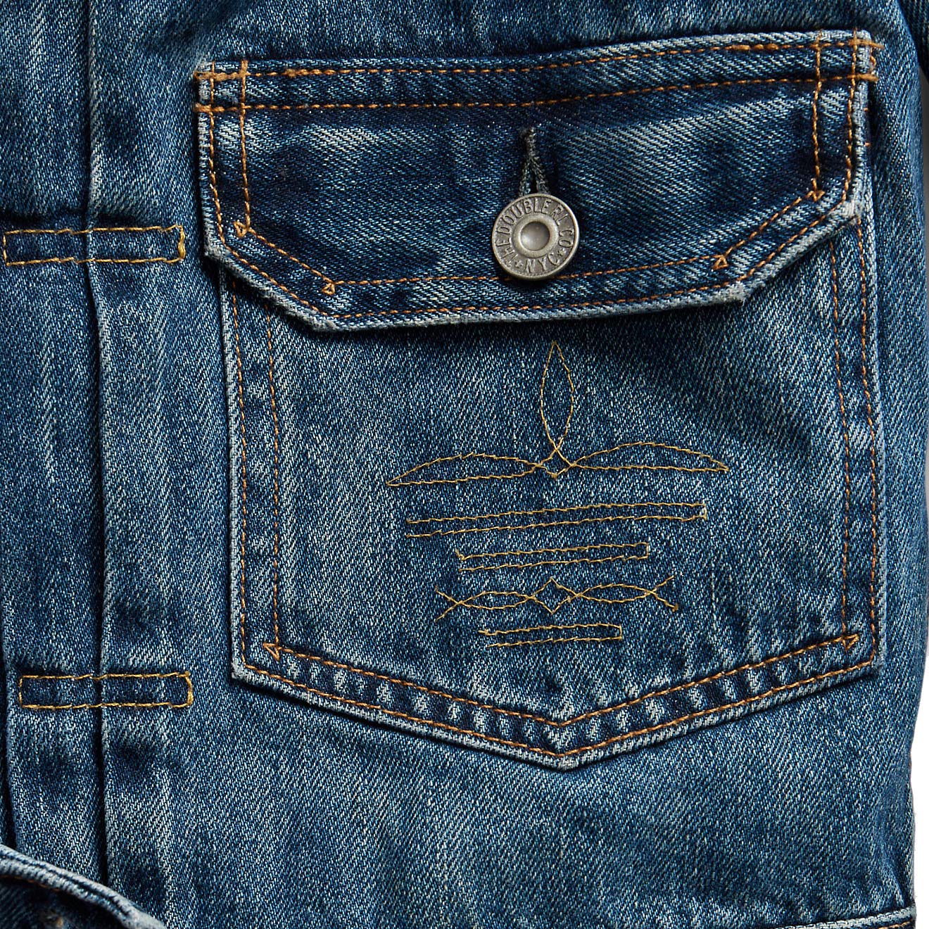 RRL by Ralph Lauren Womens Cropped Denim Jacket Kenney Wash - The Sporting Lodge