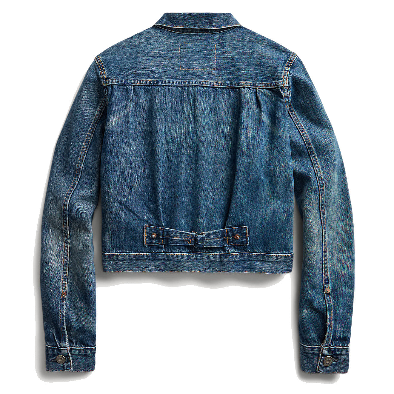 RRL by Ralph Lauren Womens Cropped Denim Jacket Kenney Wash - The Sporting Lodge
