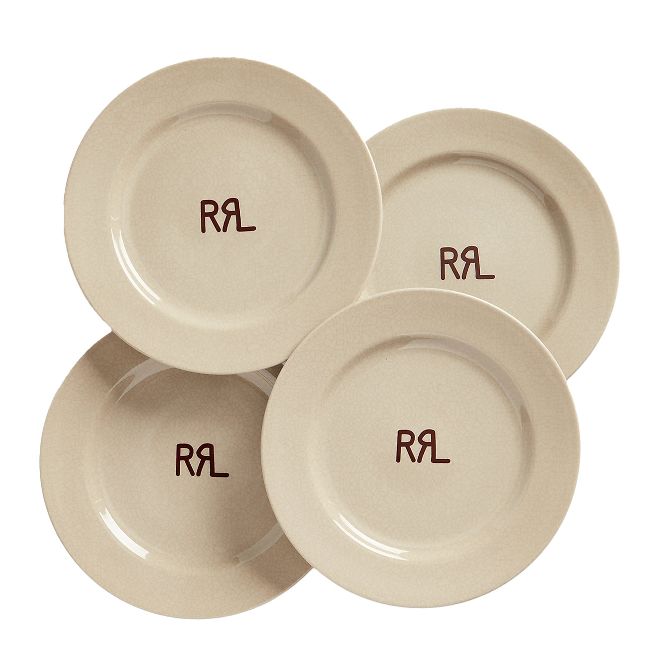 RRL by Ralph Lauren Logo Plate Set Cream / Brown - The Sporting Lodge