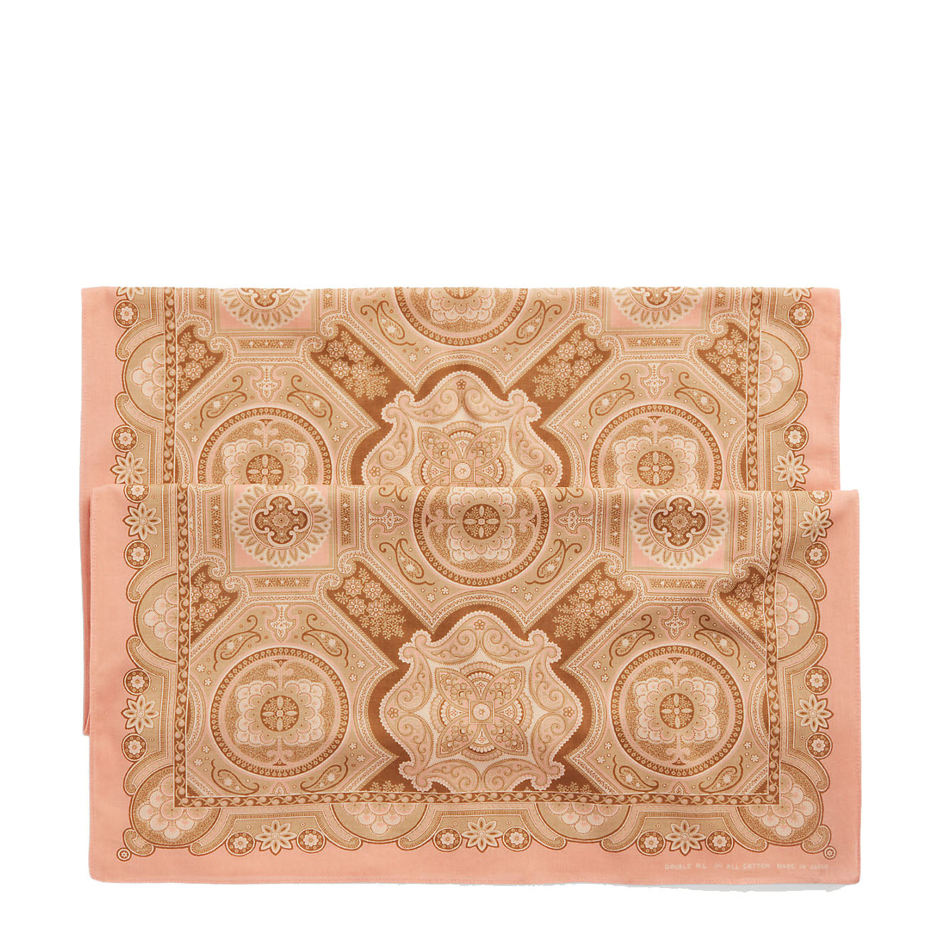 RRL by Ralph Lauren Medallion-Print Cotton Scarf Faded Pink / Cream / Brown - The Sporting Lodge