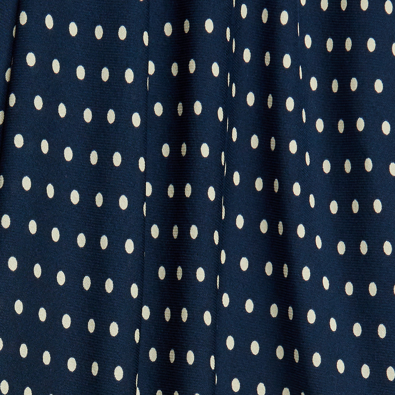 RRL by Ralph Lauren Womens Polka-Dot Silk Georgette Dress Navy / Cream - The Sporting Lodge