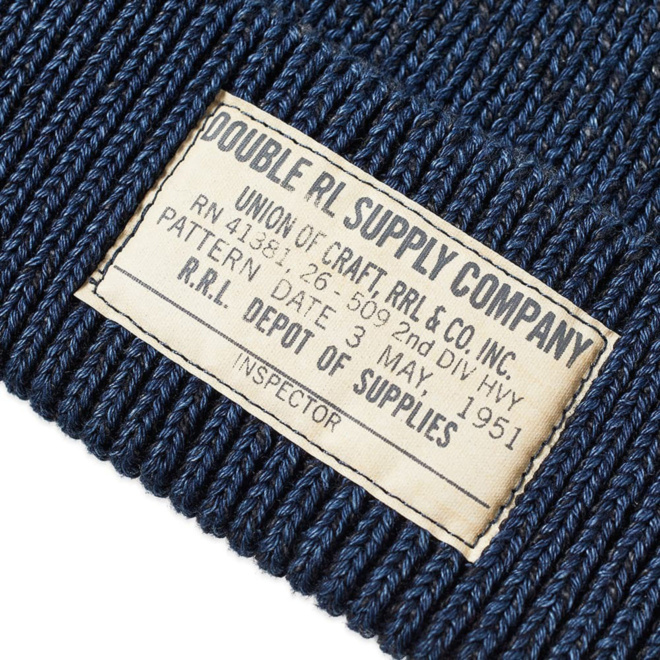 RRL by Ralph Lauren Cotton Watch Cap Midnight Blue - The Sporting Lodge