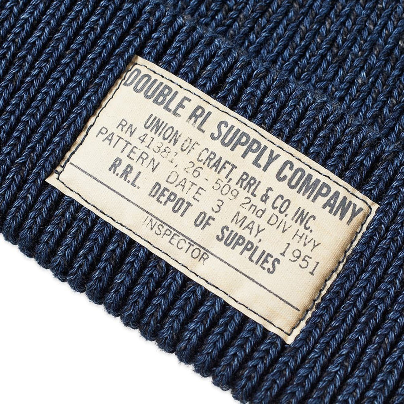 RRL by Ralph Lauren Cotton Watch Cap Midnight Blue - The Sporting Lodge
