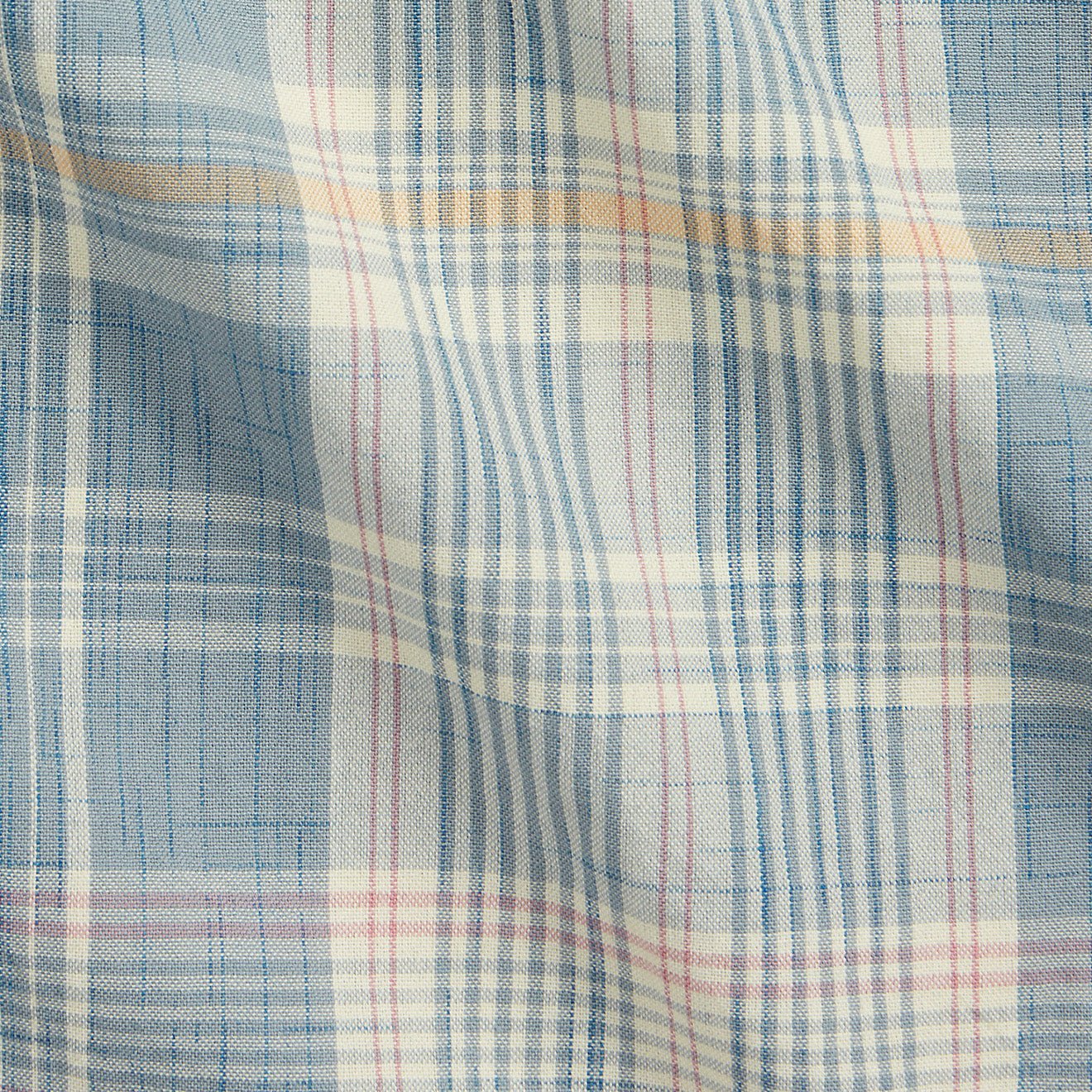 RRL by Ralph Lauren Madras Camp Shirt Light Blue - The Sporting Lodge
