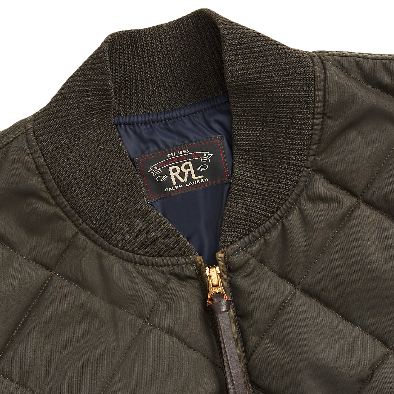 RRL by Ralph Lauren Quilted Twill Jacket Vintage Black - The Sporting Lodge
