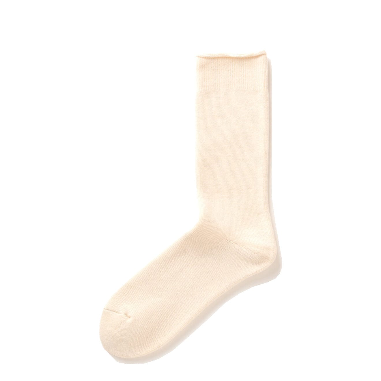 RoToTo Organic Daily 3 Pack Crew Socks Ecru - The Sporting Lodge