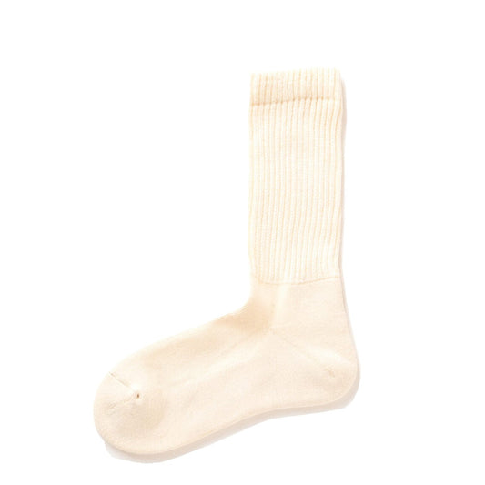 RoToTo Organic Daily 3 Pack Crew Socks Ecru - The Sporting Lodge