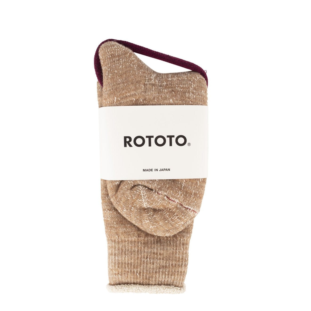 RoToTo Double Face Socks Camel - The Sporting Lodge