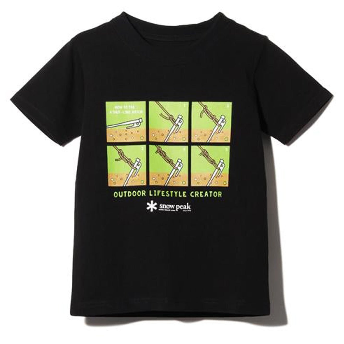 Snow Peak Taut Line Hitch T-Shirt Black - The Sporting Lodge