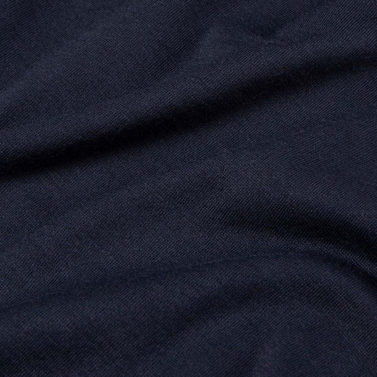 Sunspel Long Sleeve Crew Neck T-Shirt Navy - The Sporting Lodge