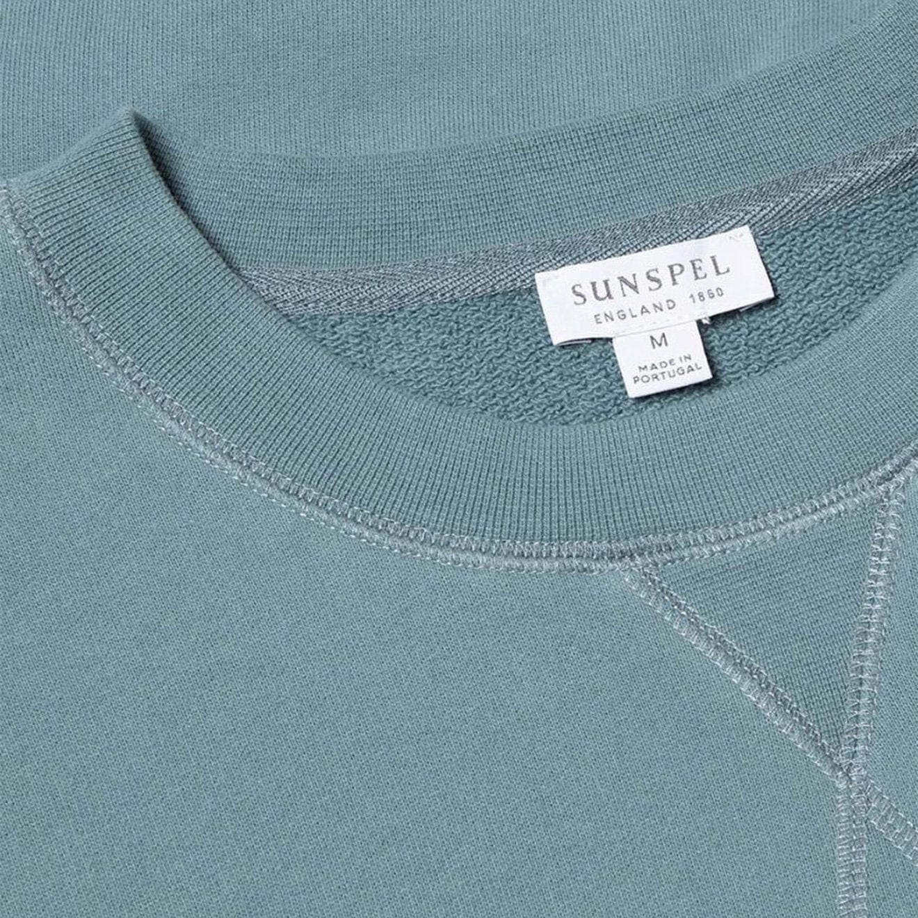 Sunspel Loopback Sweatshirt Dove Grey - The Sporting Lodge