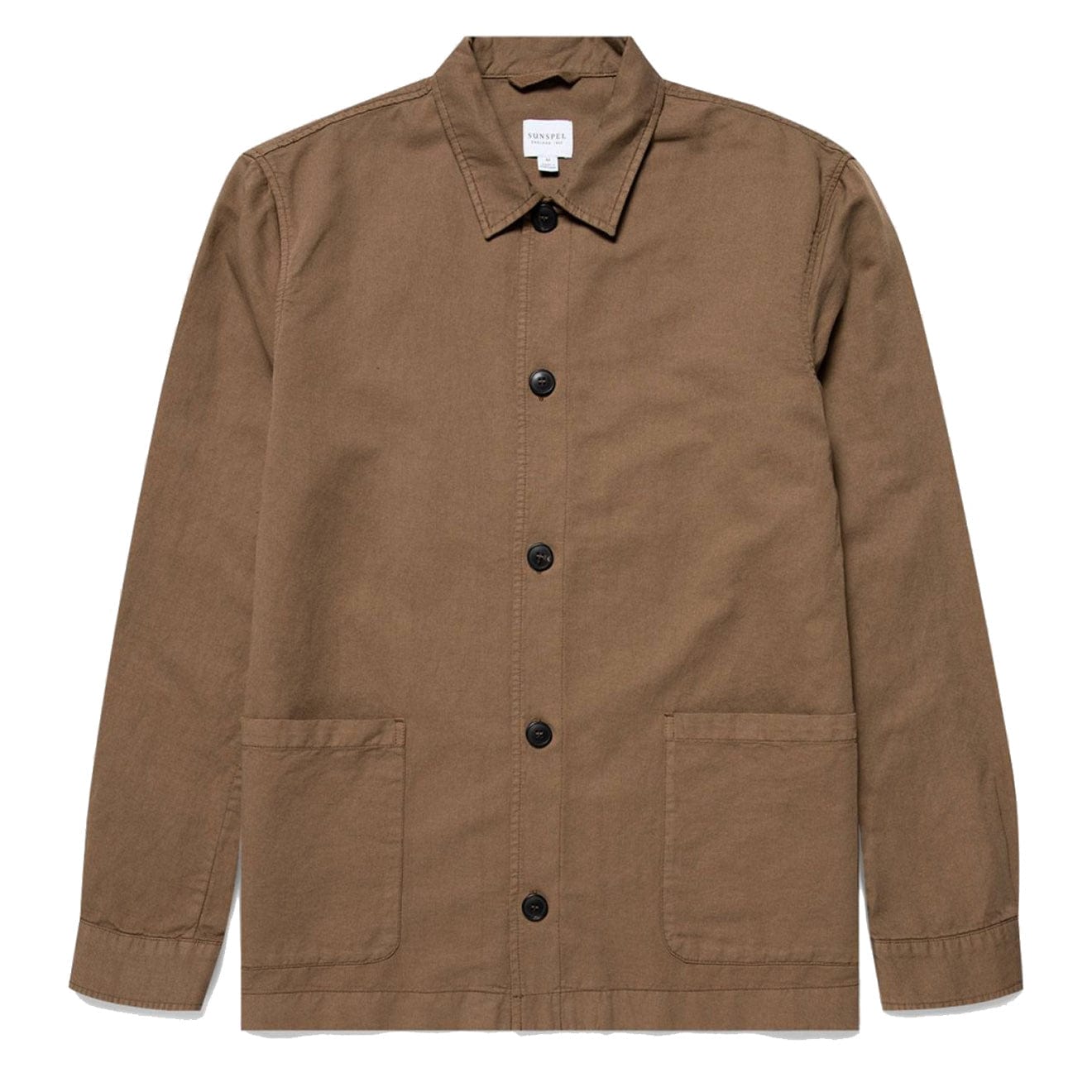 Sunspel Twin Pocket Jacket Dark Tan - The Sporting Lodge