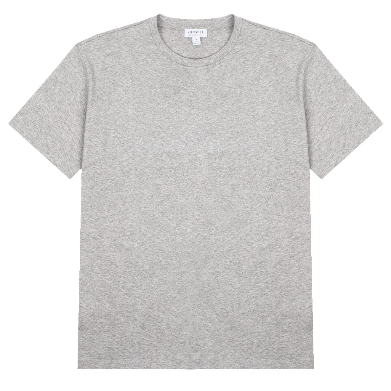 Sunspel Womens Boy Fit T-Shirt Grey Melange - The Sporting Lodge