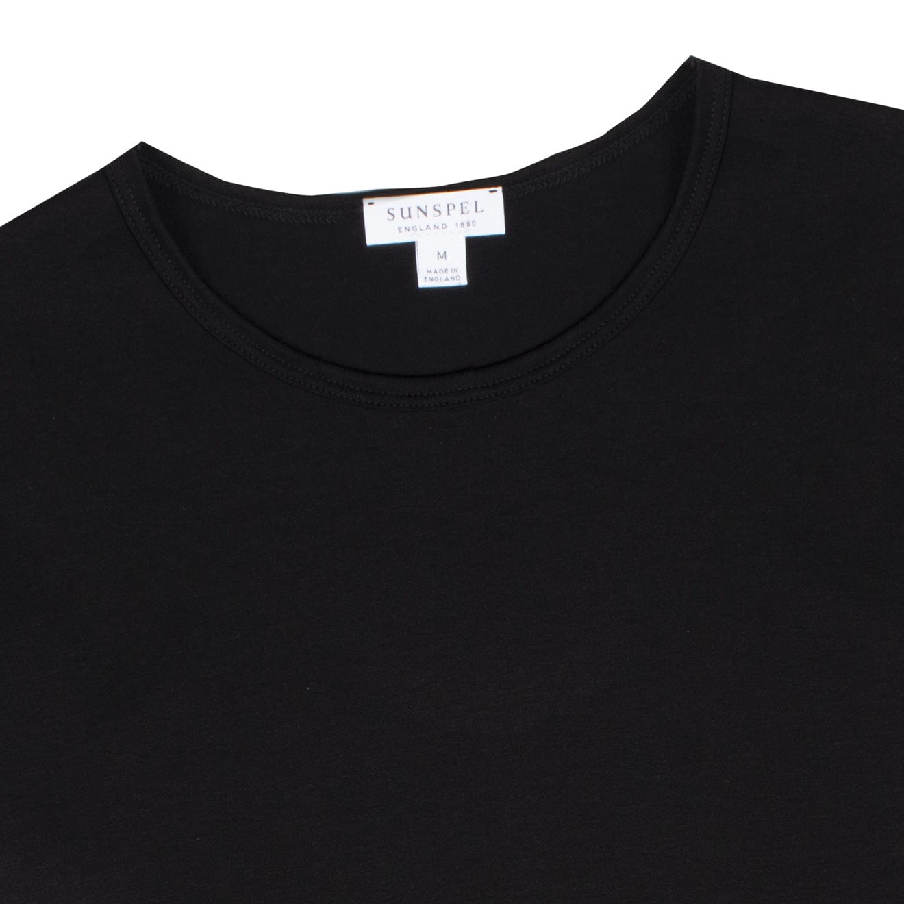 Sunspel Womens Classic T-Shirt Black - The Sporting Lodge