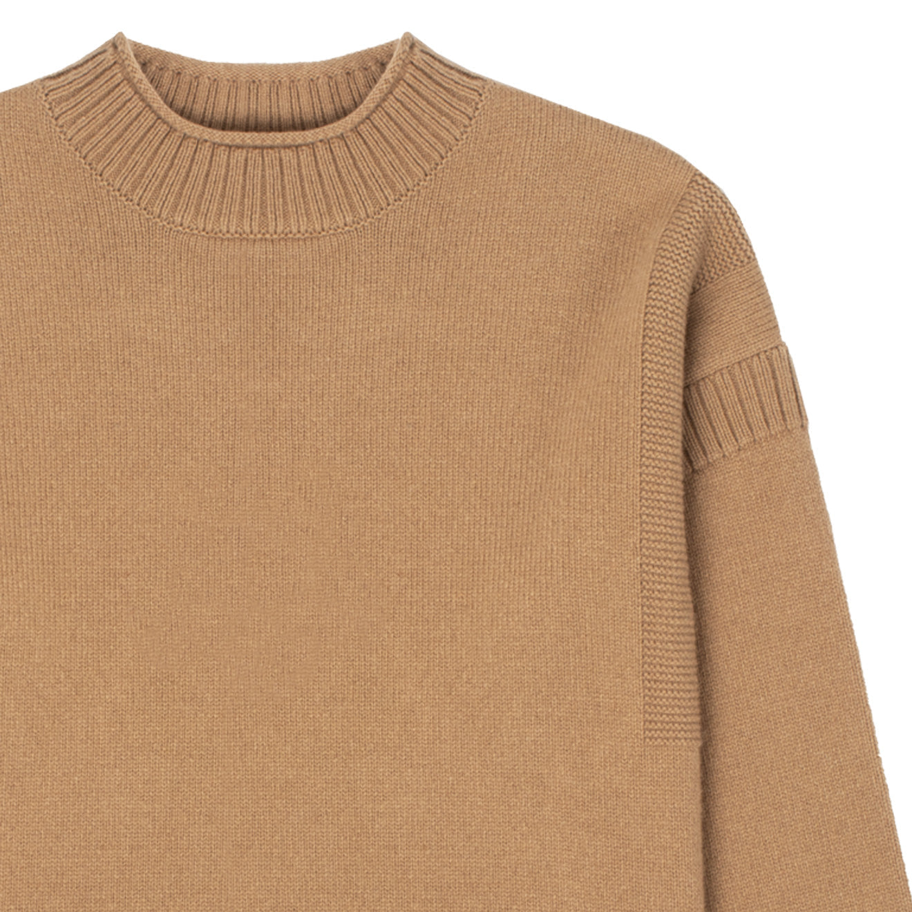 Sunspel Womens Fisherman Jumper Camel - The Sporting Lodge