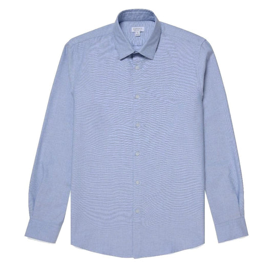 Sunspel Casual L/S Shirt Dark Blue Oxford - The Sporting Lodge