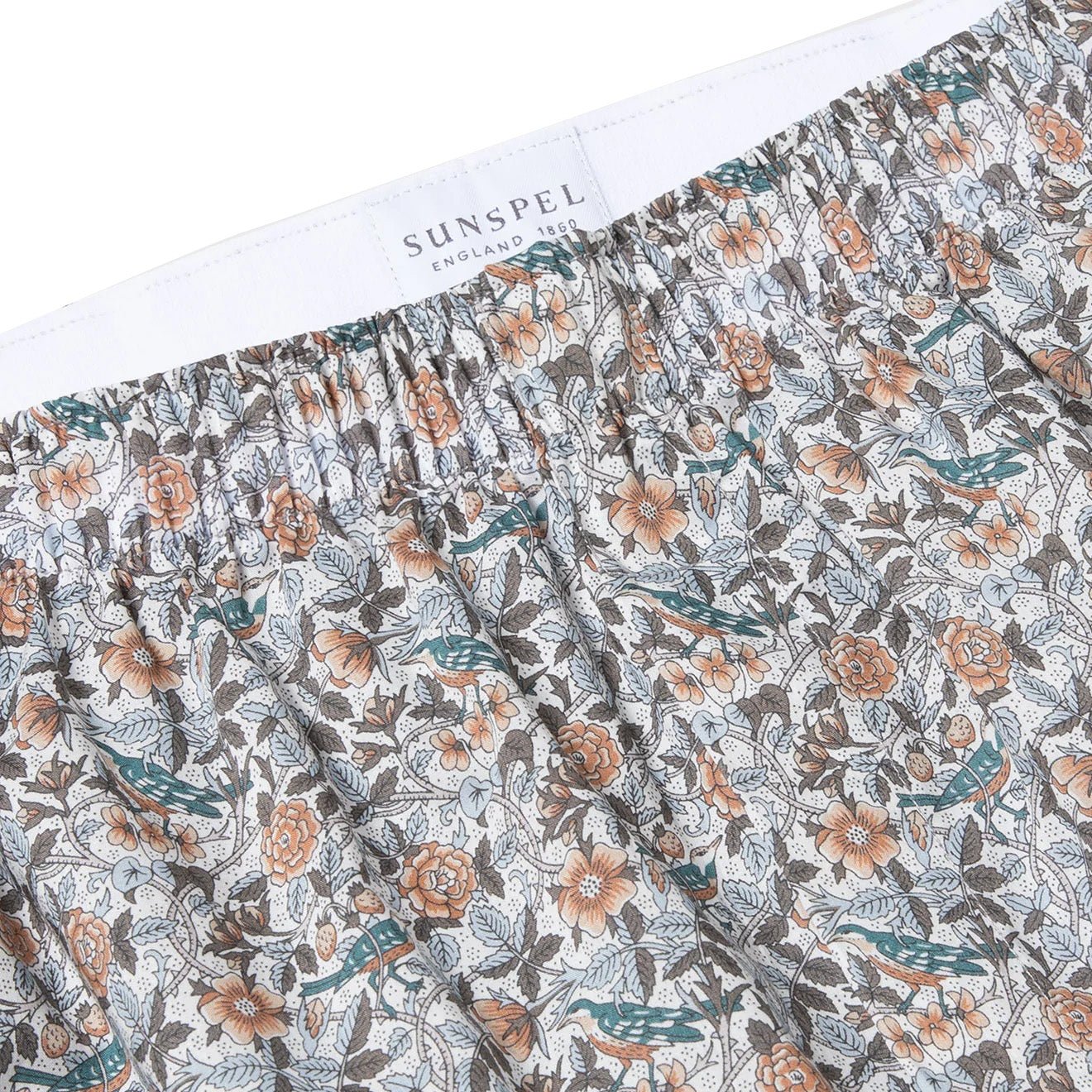 Sunspel Liberty Print Boxer Shorts Liberty Strawberry Tree - The Sporting Lodge