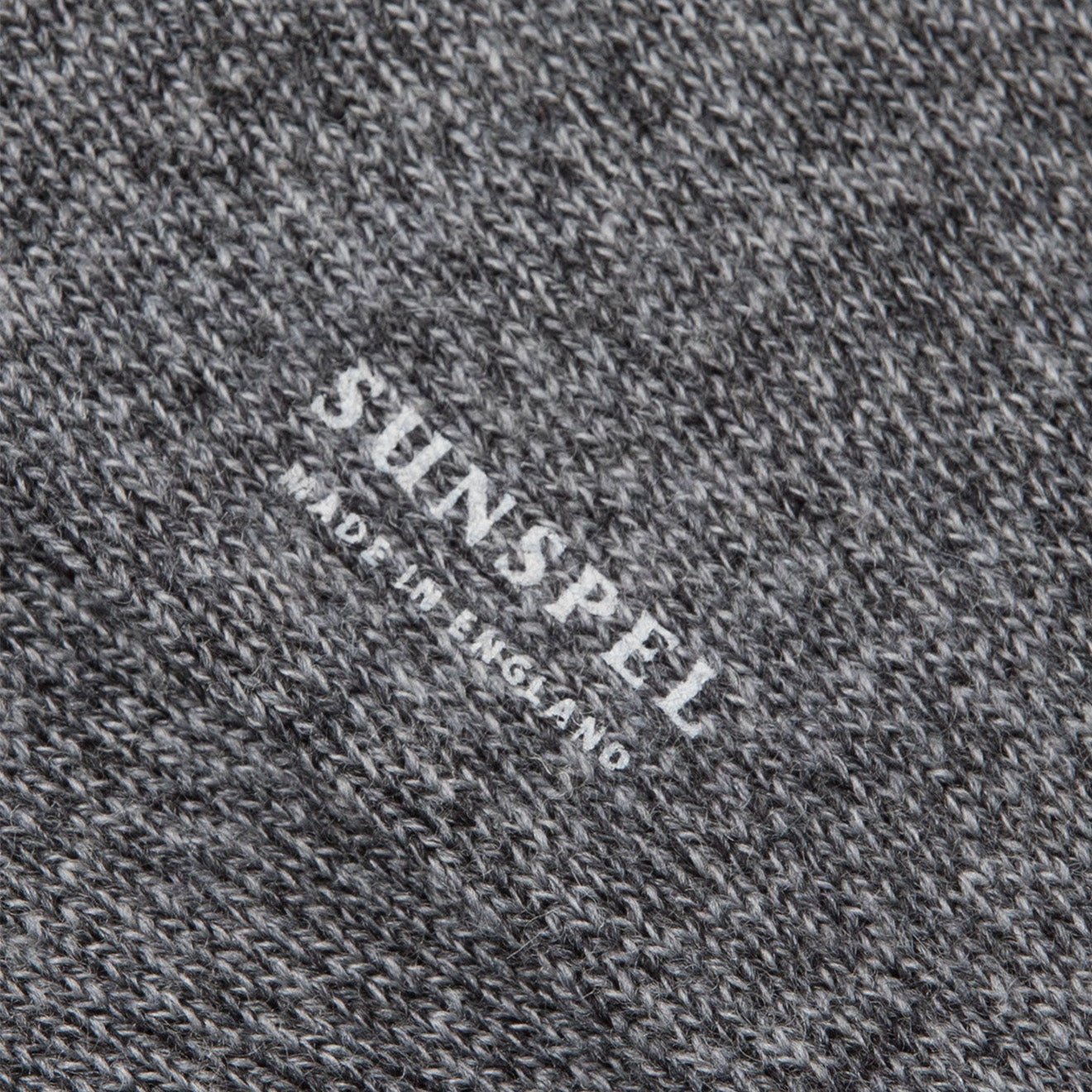 Sunspel Merino Wool Socks Grey Twist - The Sporting Lodge