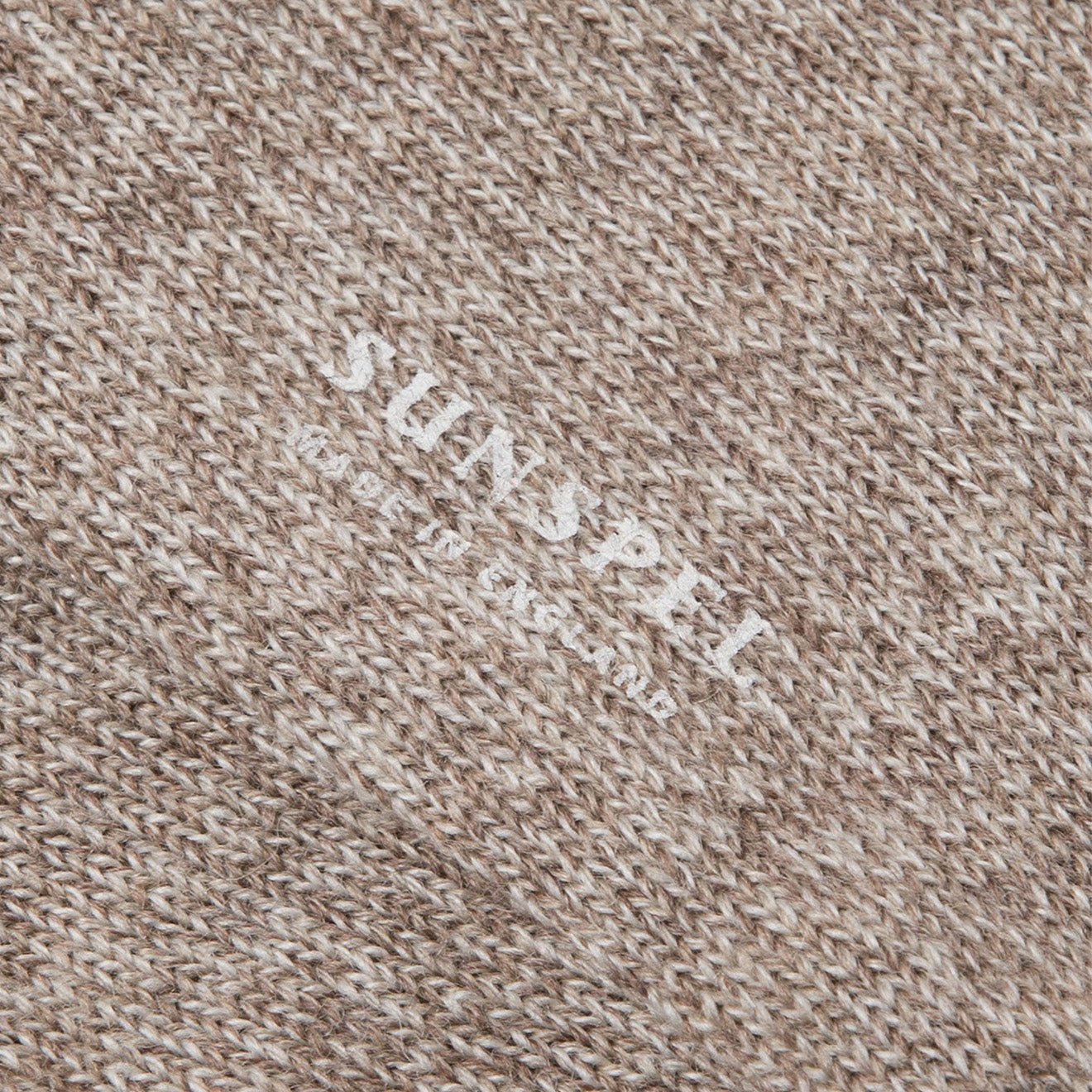 Sunspel Merino Wool Socks Umber Brown Twist - The Sporting Lodge