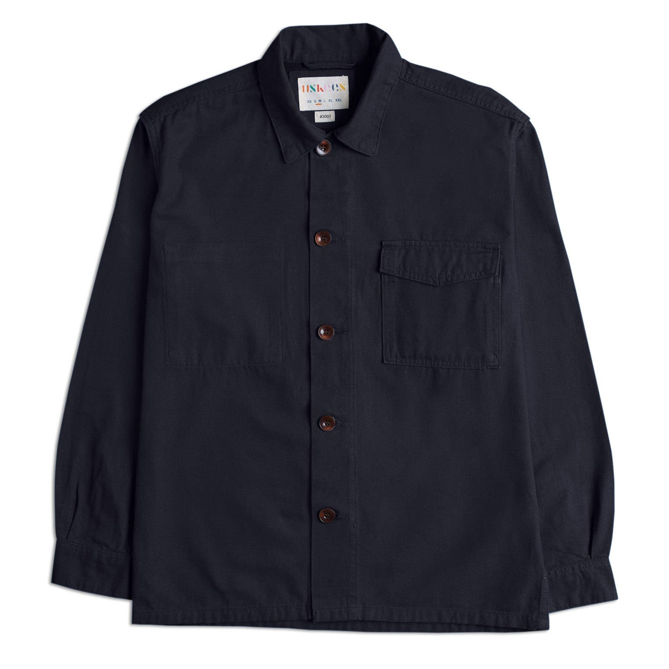 USKEES 3003 Buttoned Workshirt Midnight Blue - The Sporting Lodge