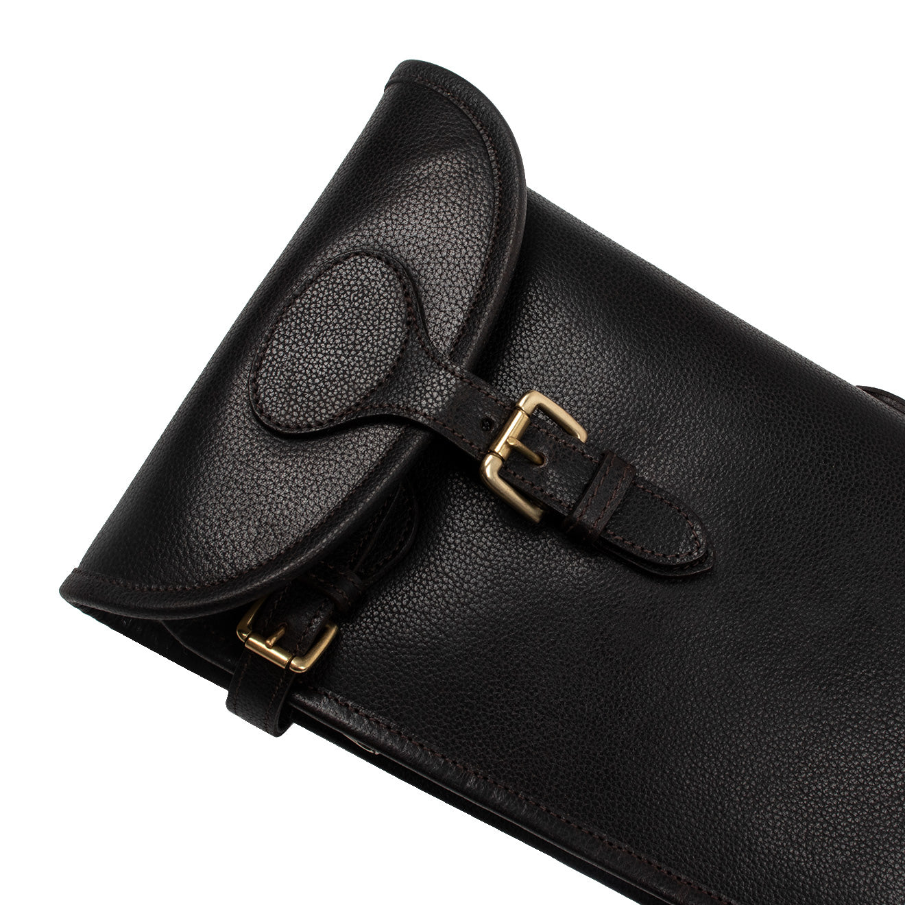 GMK Wickham Leather Buckle and Zip Gunslip 32 inches Brown - The Sporting Lodge