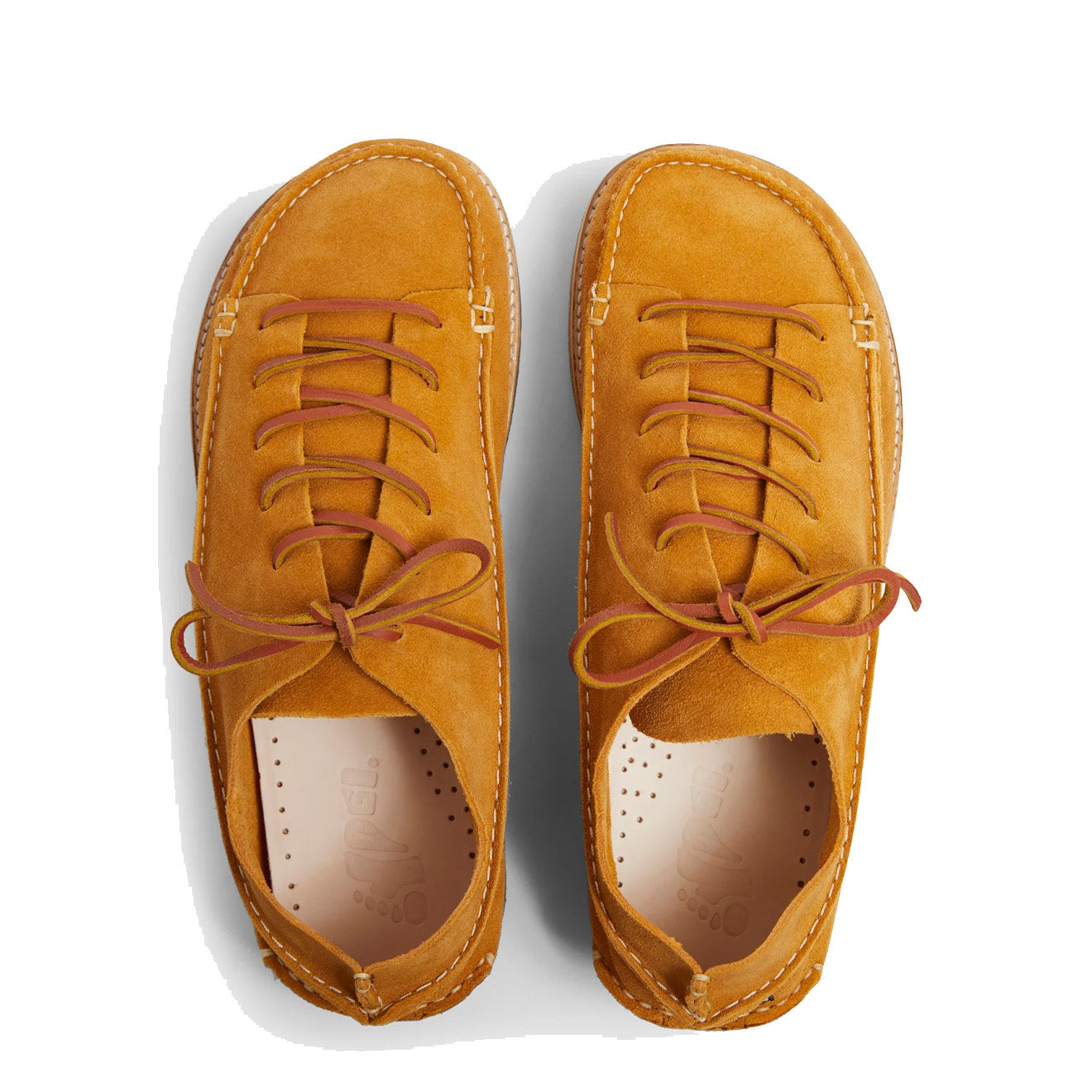 Yogi Finn Suede Lace Up Show On Crepe Turmeric - The Sporting Lodge