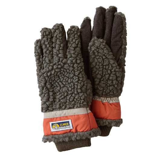 Elmer Gloves Wool Pile 5 Finger Glove Khaki - The Sporting Lodge