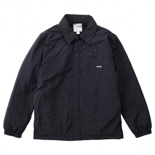 Gramicci Nylon Fleece Coaches Overshirt Black - The Sporting Lodge