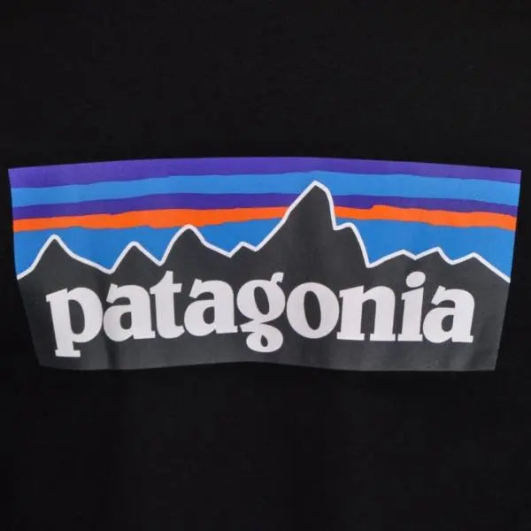 Patagonia P-6 Logo Responsibili Tee Black - The Sporting Lodge