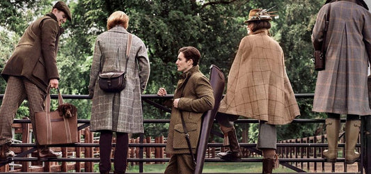 Country Folk Wearing Classic Tweed Purdey Jackets