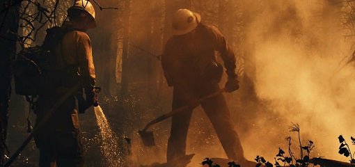 Fire Fighters tackling forest blaze in United States