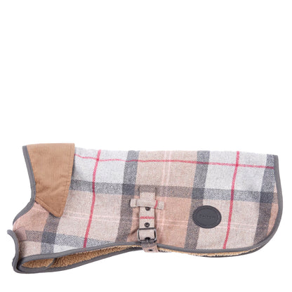 Barbour Wool Dog Coat Taupe / Pink - The Sporting Lodge