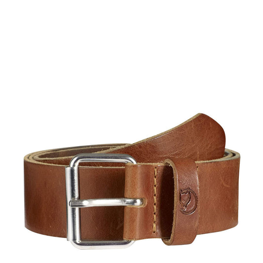 Fjallraven Singi Belt 4cm Leather Cognac - The Sporting Lodge