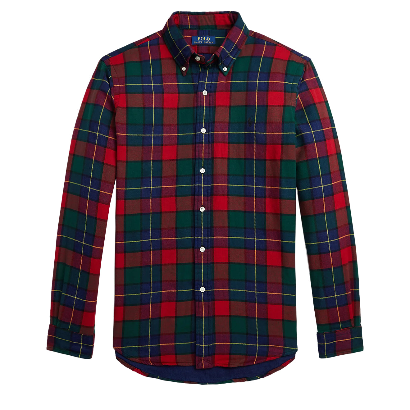 Polo Ralph Lauren Custom Fit Checked Double-Faced Shirt Red / Green Multi The Sporting Lodge Polo Ralph Lauren Custom Fit Checked Double-Faced Shirt Red / Green Multi The Sporting Lodge