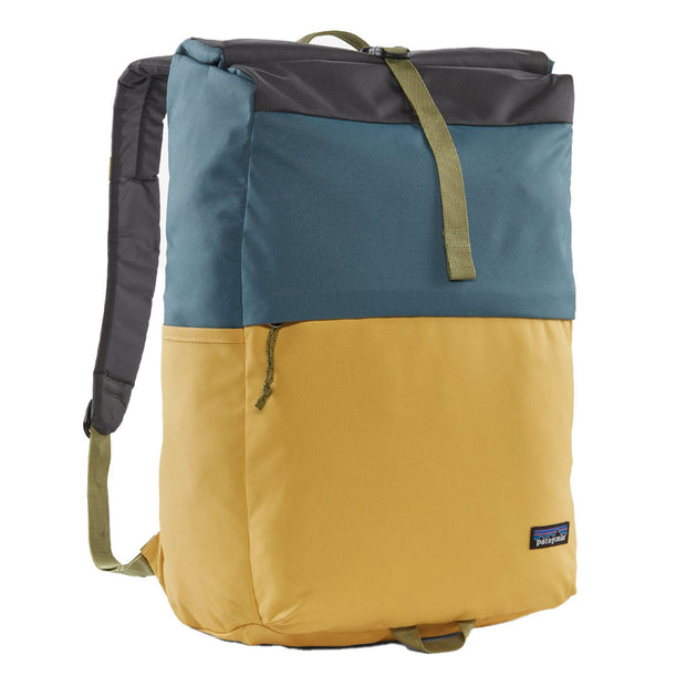 Patagonia Fieldsmith Roll Top Pack 30L Patchwork Surfboard Yellow w Abalone Blue The Sporting Lodge